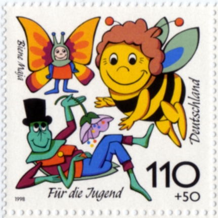 Soubor:Biene Maja stamp.jpg