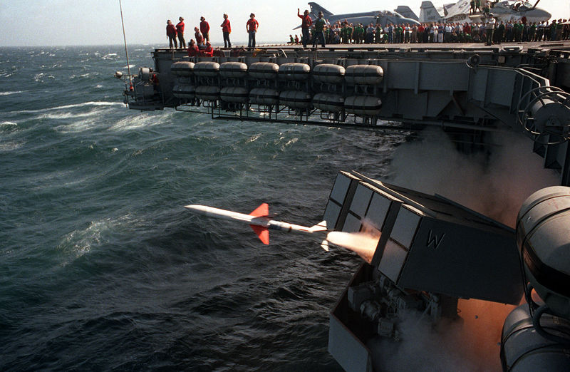 Soubor:Sea Sparrow BPDMS Launch.JPEG